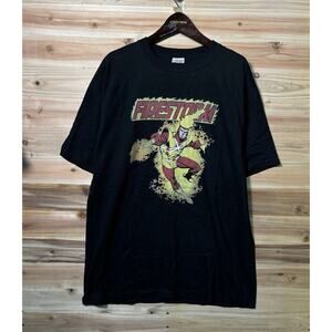 Vintage DC Comics Firestorm T Shirt Superhero Graphic Black Mens XL Short Sleeve